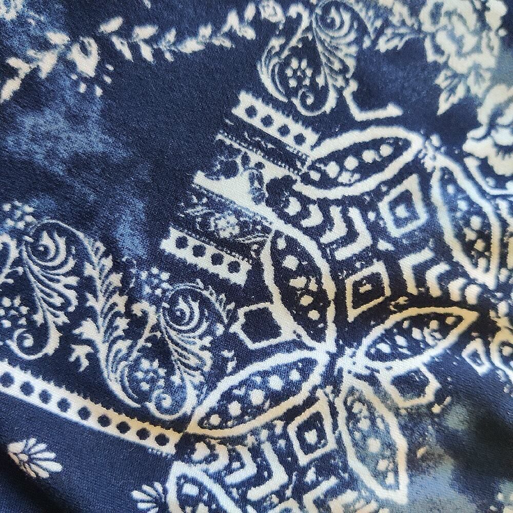 No Boundaries paisley tie dye tiered ruffle skater skirt sz S - Picture 4 of 7
